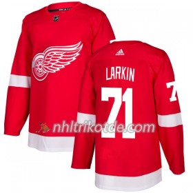 Detroit Red Wings Trikot Dylan Larkin 71 Adidas 2017-2018 Rot Authentic - Herren